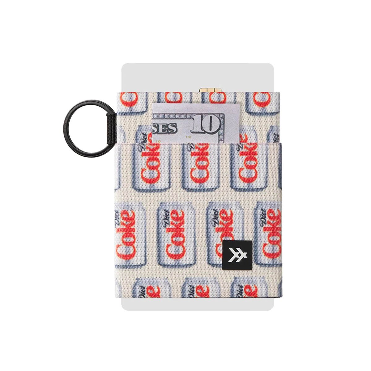 Thread wallets elastic wallet diet coke print